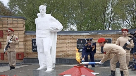 В Красной Горбатке Огонь памяти стал Вечным огнем