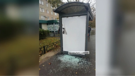 Хулиганы разгромили третью за год остановку во владимирском микрорайоне Доброе