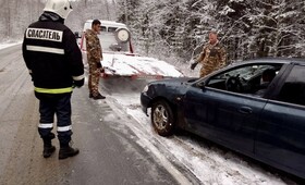 Во Владимирской области легковушка улетела в кювет