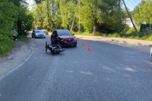 Во Владимирской области мотоциклист спровоцировал ДТП