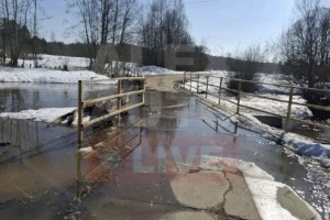 Паводок отрезал деревню Рождествено в Александровском районе от цивилизации