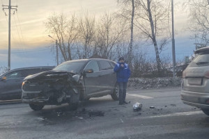 Во Владимире внедорожник столкнулся с «Ладой»