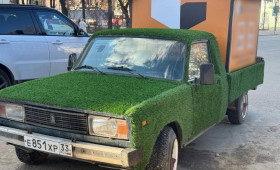 Машину-газон заметили во Владимире