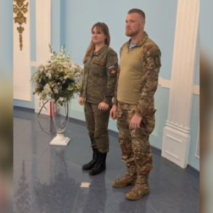 Во Владимирской области поженились двое контрактников