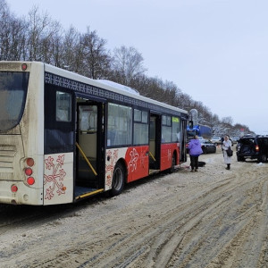Во Владимире иномарка влетела в автобус 20-го маршрута