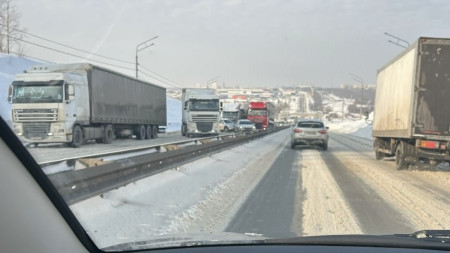 На «Огуречной горе» во Владимире снова выросли пробки из фур