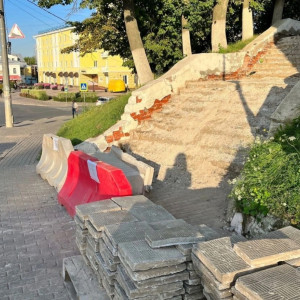 В центре Владимира отремонтируют лестницу