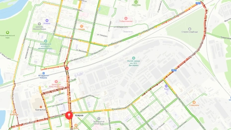 Ковров встал в огромных пробках из-за перекрытого моста 