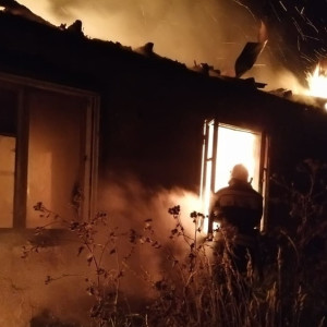 МЧС показало фото охваченного огнем дома во Владимирской области