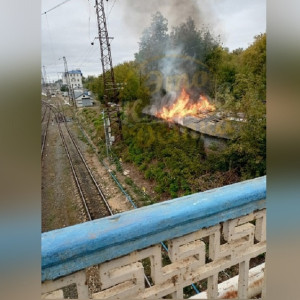 У проблемного Павловского моста в Коврове случился пожар