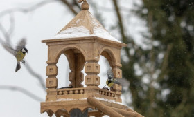В Суздале мастера создали сказочную кормушку для птиц