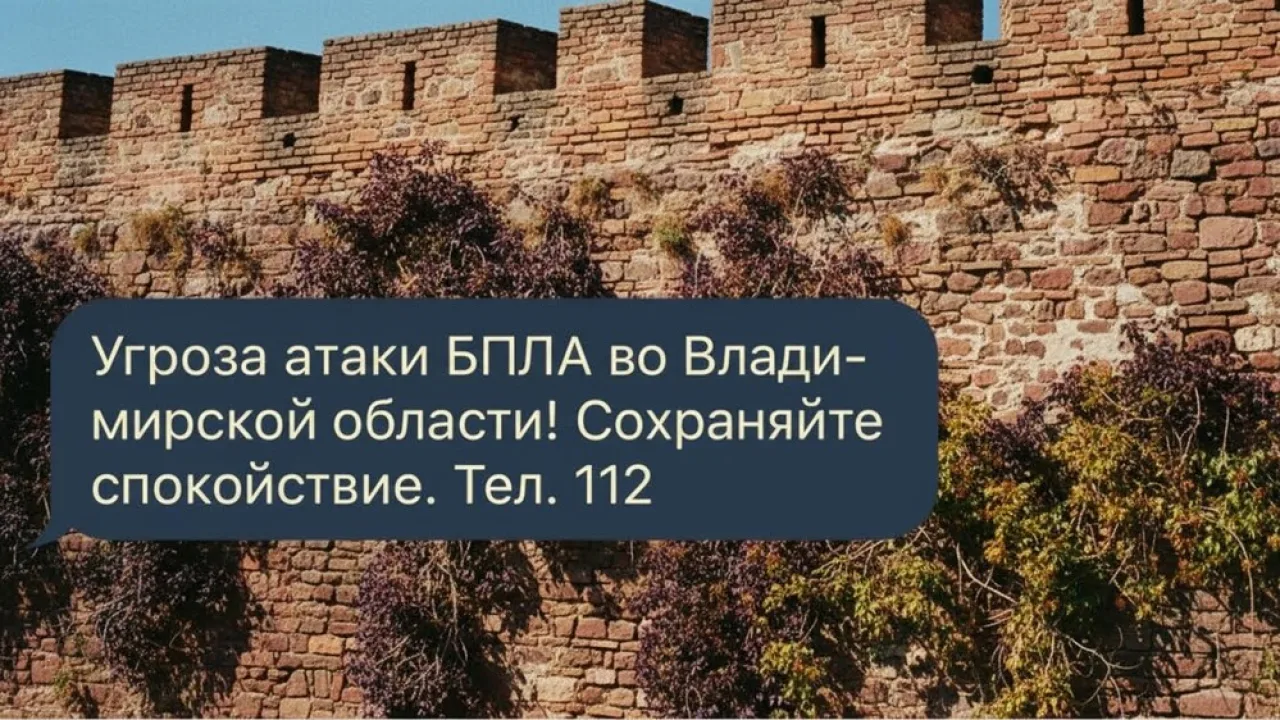Над Владимирской областью нависла угроза атаки БПЛА