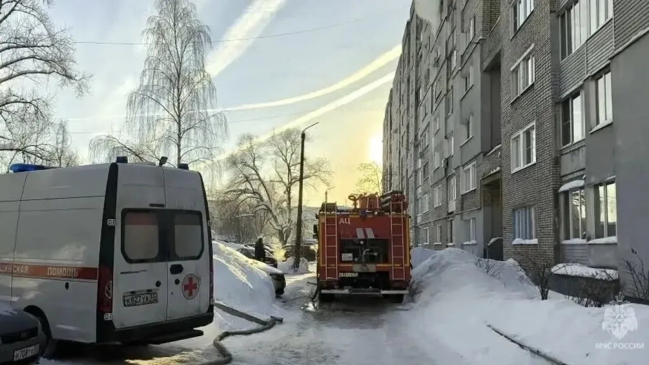 На пожаре в Муроме мужчина и женщина отравились угарным газом