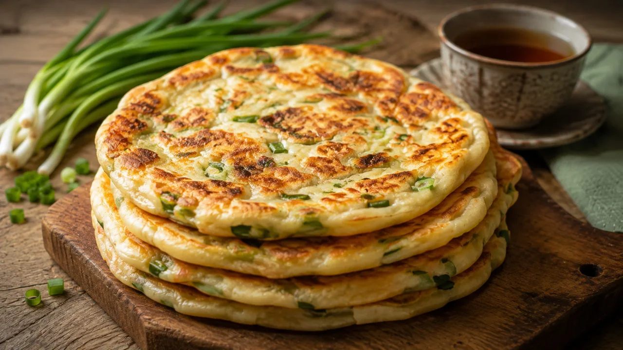 Пеку эти лепешки каждый день — тесто на кипятке, начинка из лука: вкуснее беляшей и чебуреков