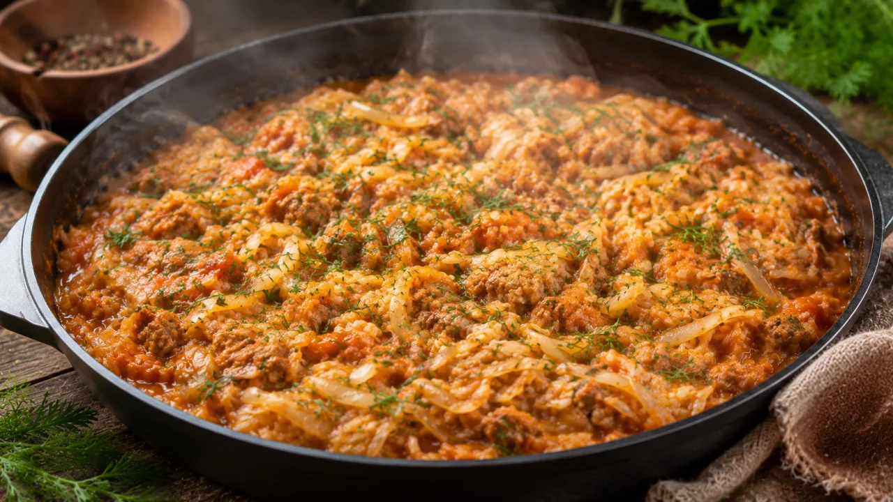 Ленивые голубцы на сковороде: никакой возни с листьями — а вкус еще лучше, чем у обычных