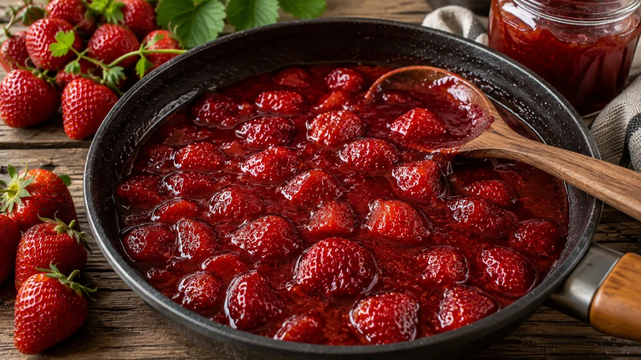 Клубничное варенье больше не варю, а жарю — получается в сто раз вкуснее: ягодки целые, а сахара меньше