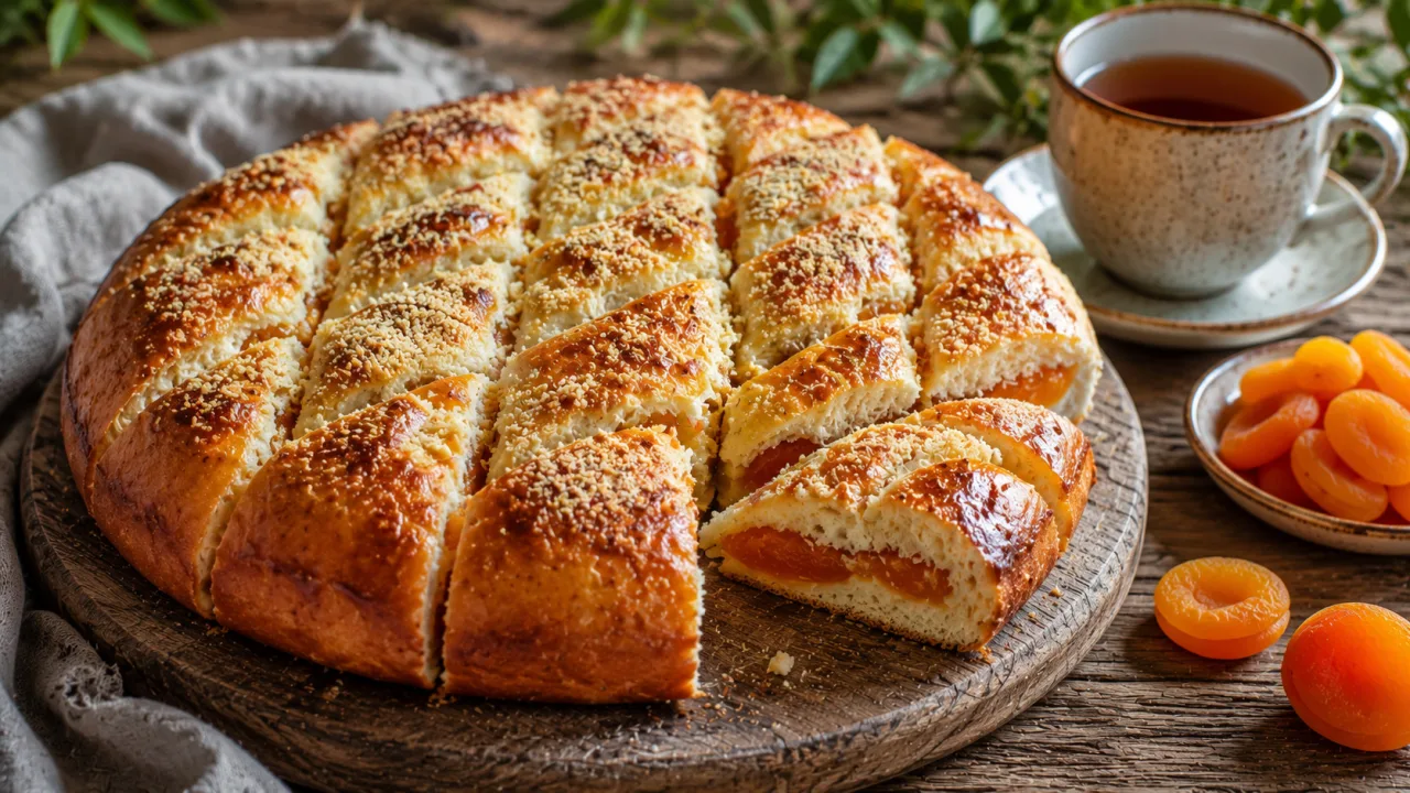 Татарский деревенский пирог с курагой: съели за вечер — обалденно вкусно и очень просто
