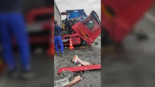 Под Владимиром на платнике М-12 произошло жуткое ДТП с дорожниками