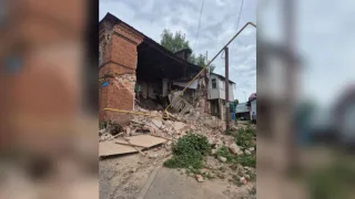 В центре Владимира рухнула стена дома