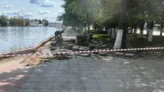 В Гусь-Хрустальном стартовало благоустройство набережной у озера