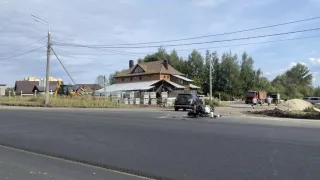 Байкер попал в больницу после столкновения с Nissan во Владимире