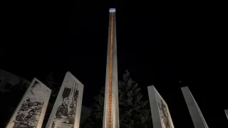 Во Владимире стела «Город трудовой доблести» получила архитектурную подсветку