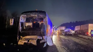 В ДТП с участием автобуса в Камешковском районе пострадали 2 человека