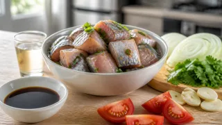 Скумбрия по-капитански - на вкус просто нечто: солю сама, через сутки тает во рту