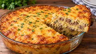 Картошку не варю и не жарю: делаю самую сытную запеканку с фаршем и сыром — в семье только ее и просят на ужин