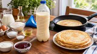 Когда лень мыть посуду: готовлю блины в бутылке — получаются как у бабушки, и гора кастрюль не нужна