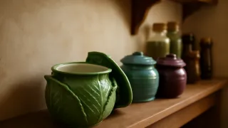 Керамическая банка «Капуста» из Fix Price: выбросила все пластиковые контейнеры и заменила на эти — жучки в крупах не заводятся