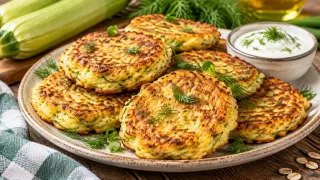 Кабачковые оладьи по-новому: добавила овсянку и обалдела от вкуса — теперь готовлю их каждый день