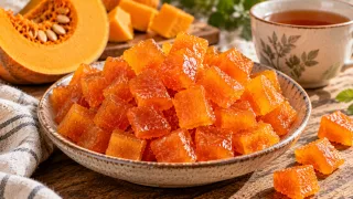 Всю тыкву пускаю на эту сладкую вкуснятину: яркие цукаты заменяют конфеты к чаю — очень просто и необычно