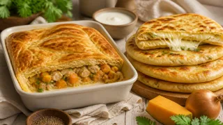 Лепешки на кефире с сыром и зеленью на сухой сковородке за 10 минут: как будто сижу на берегу моря в Абхазии