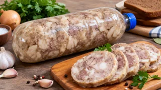 Королевский деликатес достаю из бутылки: пикантная колбаса из свиной рульки — на магазинную теперь даже не смотрю