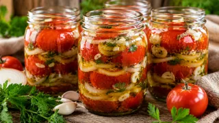 Лук меняет абсолютно все: маринованные помидоры на зиму — лучшая закуска ко всем блюдам