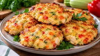 Нежные и легкие: готовлю обалденные куриные оладьи с кабачком в духовке — вкуснее и полезнее обычных котлет