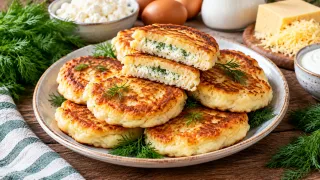 Оладьи по-новому: делаю не сладкие, а с сыром и зеленью — обалденный вкус и готовятся моментально