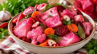 Квашеный «винегрет» по-грузински: хрустящая пикантная закуска с кавказским характером — и к мясу, и к рыбе