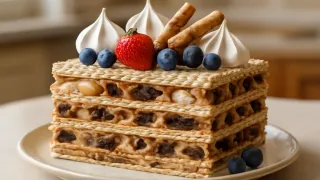 Духовку выкинула напрочь: вафельный торт с конфетами без выпечки «Пятиминутка» - вкусный как из «Вкусвилла»