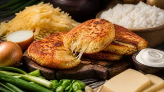 Драники с рисом и плавленым сыром: сразу котлеты и гарнир – всего 15 минут на готовку