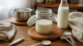 Кефир больше не покупаю: делаю дома сама в «три счета» из 2 продуктов - такую вкуснятину и не купишь