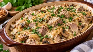 Говяжий язык по-кавказски: вкуснятина с чесночно-ореховым соусом и грибами — гости сметают за минуту