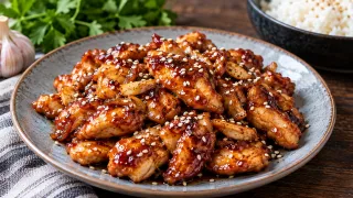 Курица по-азиатски: кусочки филе жарю в карамели с чесноком и соевым соусом — новый вкус вместо скучного запекания