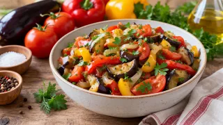 Салат с баклажанами и помидорами и перцем по-армянски: шикарная закуска с кавказским характером — пойдет и к мясу, и к рыбе