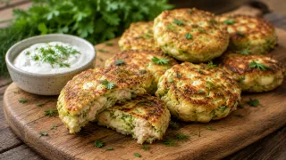 Кабачковые оладьи с куриным фаршем: сочные, легкие, почти без масла — ем и не поправляюсь