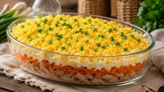 Вместо консервов взяла запеченную скумбрию: получилась самая вкусная «Мимоза» в моей жизни — уделала даже свекровь
