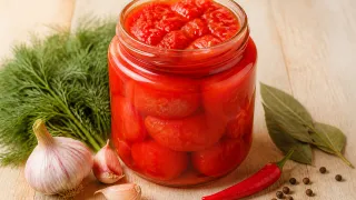 «Голые» помидоры на зиму: сняла кожицу, залила маринадом - вкус как из бабушкиного погреба