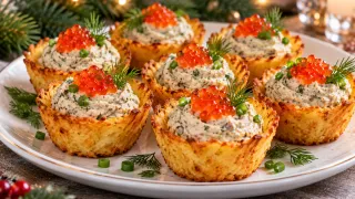 Тарталетки в прошлом: теперь готовлю картофельные корзинки с селедочной намазкой — идеальная закуска на праздники