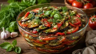 Собираю свежие овощи и зелень: получается отпадная закуска «Кубаночка» — на нее уходит весь летний урожай